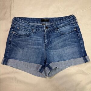 Banana Republic Cuffed Denim Shorts Blue Petite Women's Size 6P
